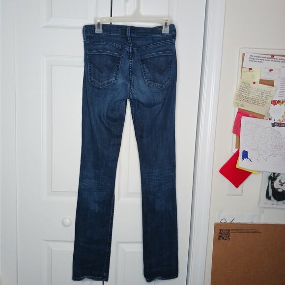 Citizens Of Humanity Elson Medium Rise Dark Wash Jeans Sz 27 - Picture 3 of 11